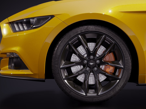 American sport car 2015 3D Model