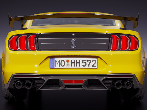 Amerikanischer Sportwagen 2017 3D Modell