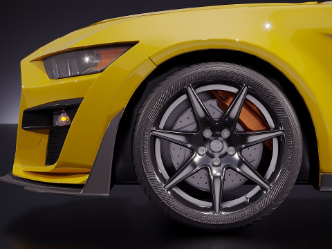 Amerikanischer Sportwagen 2017 3D Modell