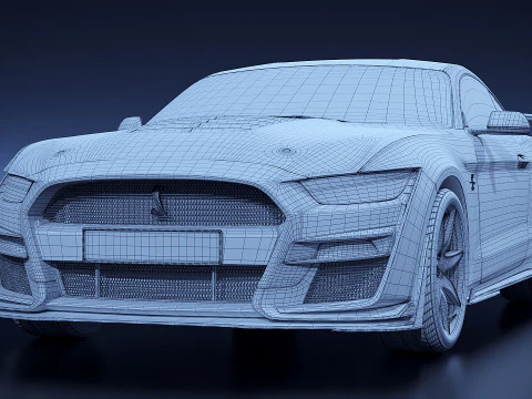 American sport car 2017 3D Model