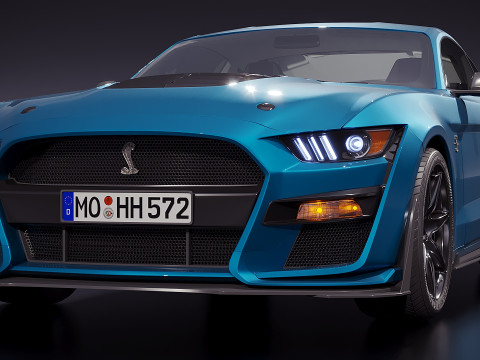 Американський спорткар 2020 3D Модель