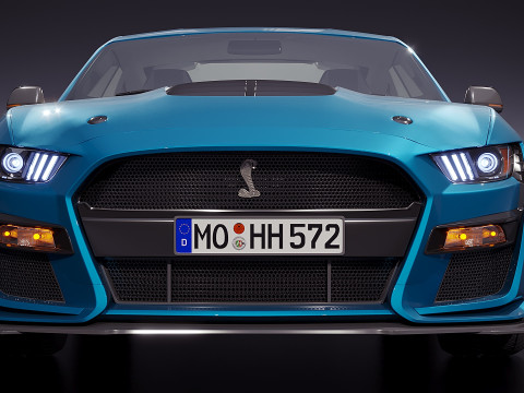 American sport car 2020 3D Model