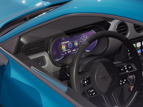 American sport car 2020 3D Model