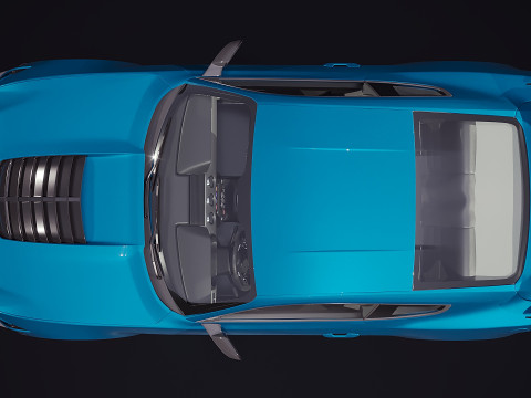 American sport car 2020 3D Model