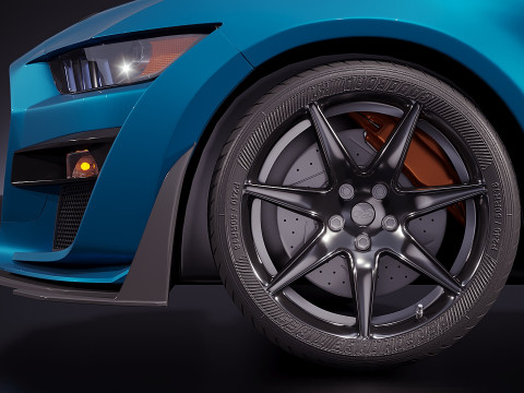 American sport car 2020 3D Model