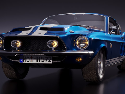 Американський спорткар 2016 року 3D Модель