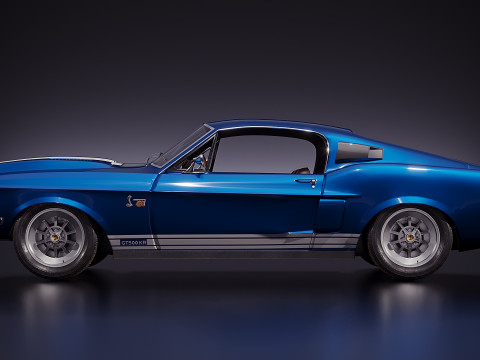 American sport car 2016 3D Model