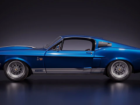 American sport car 2016 3D Model