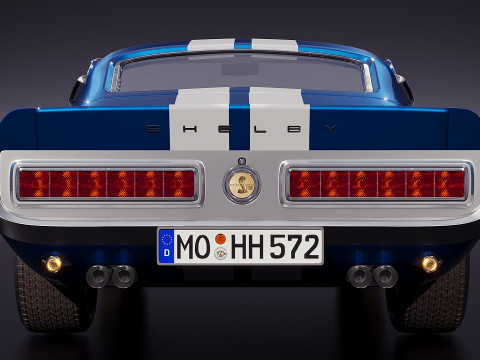 American sport car 2016 3D Model