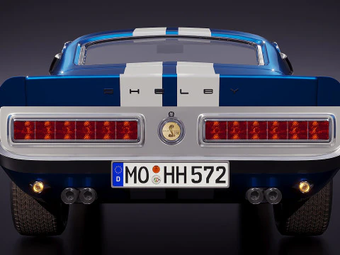 American sport car 2016 3D Model