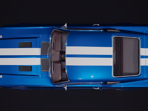 American sport car 2016 3D Model