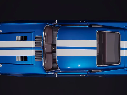 American sport car 2016 3D Model