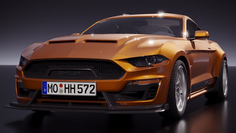 American sport car 2019 3D Model .c4d .max .obj .3ds .fbx .stl .blend 