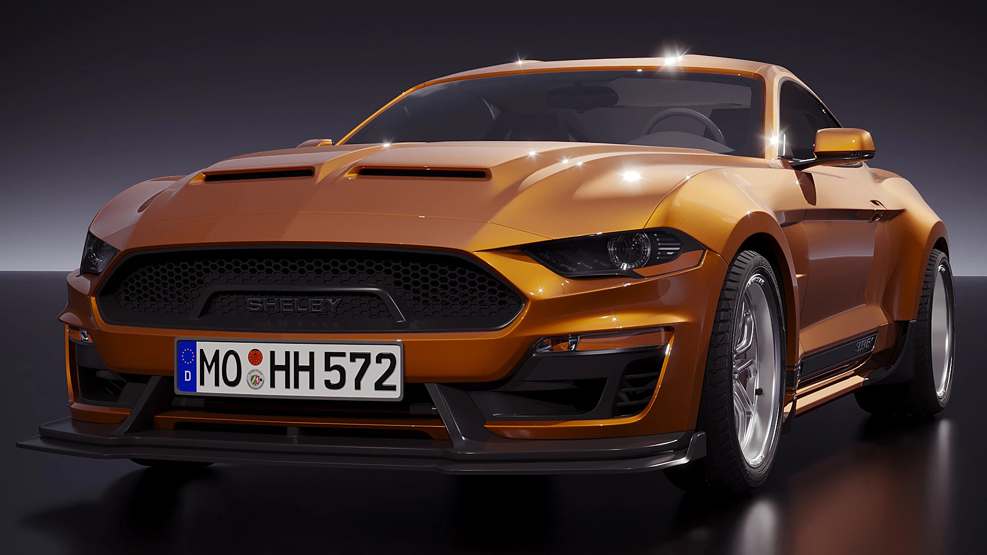 American sport car 2019 3D Model .c4d .max .obj .3ds .fbx .stl .blend 