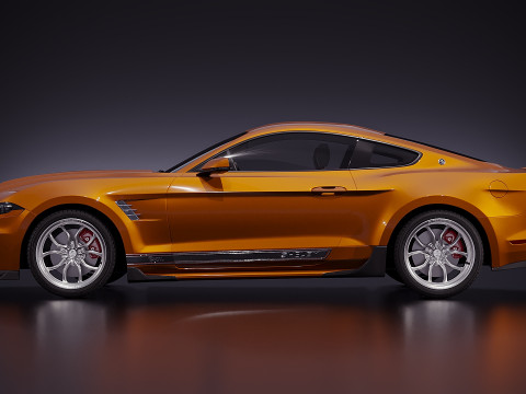 American sport car 2019 3D Model
