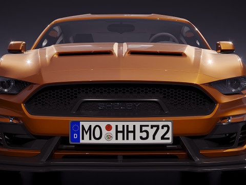 American sport car 2019 3D Model