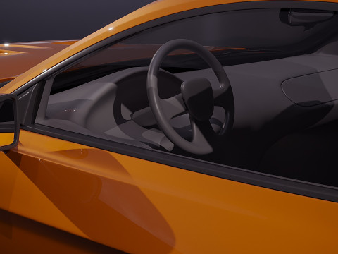 American sport car 2019 3D Model