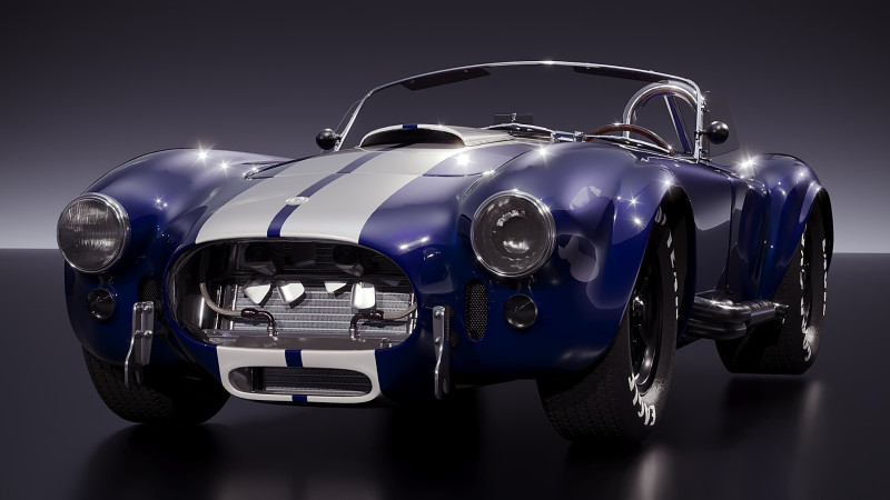 Shelby Cobra 427 Modello 3D .c4d .max .obj .3ds .fbx .stl .blend