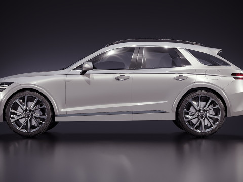 Genesis GV70 2022 3D Model
