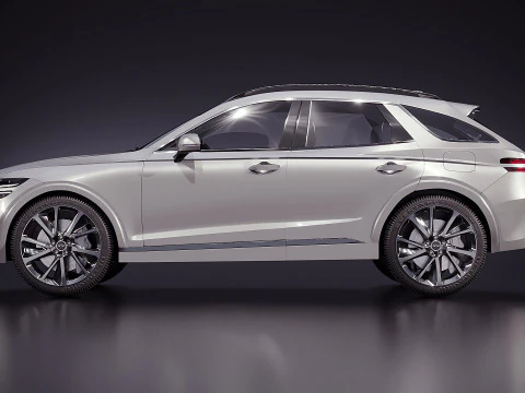 Genesis GV70 2022 3D Model