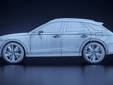 Genesis GV70 2022 3D Model