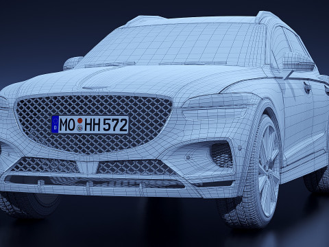 Genesis GV70 2022 3D Model