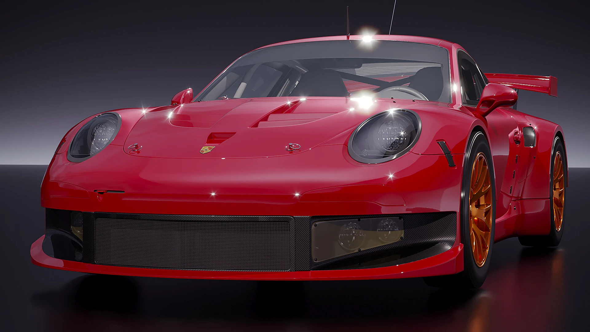 Porsche 911 Carrera RSR 2013 3D Model .c4d .max .obj .3ds .fbx .stl .blend