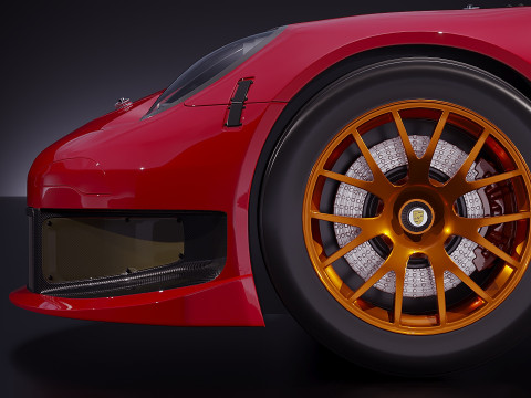 Porsche 911 Carrera RSR 2013 3D Model