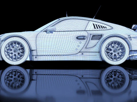 Porsche 911 Carrera RSR 2013 3D Model