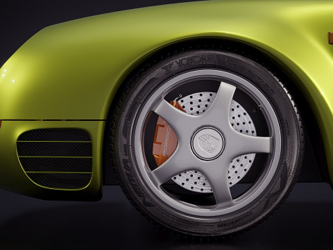 Porsche 959 3D Model
