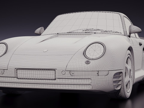Porsche 959 3D Model