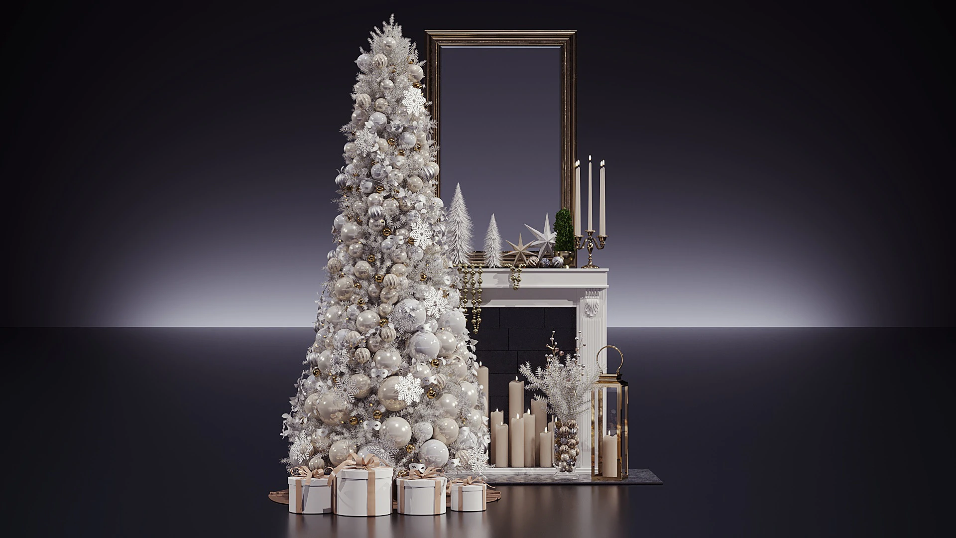 Christmas Decor 04 3D Model .c4d .max .obj .3ds .fbx .stl .blend 