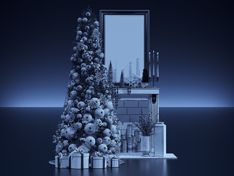 크리스마스 장식 04 3D 모델