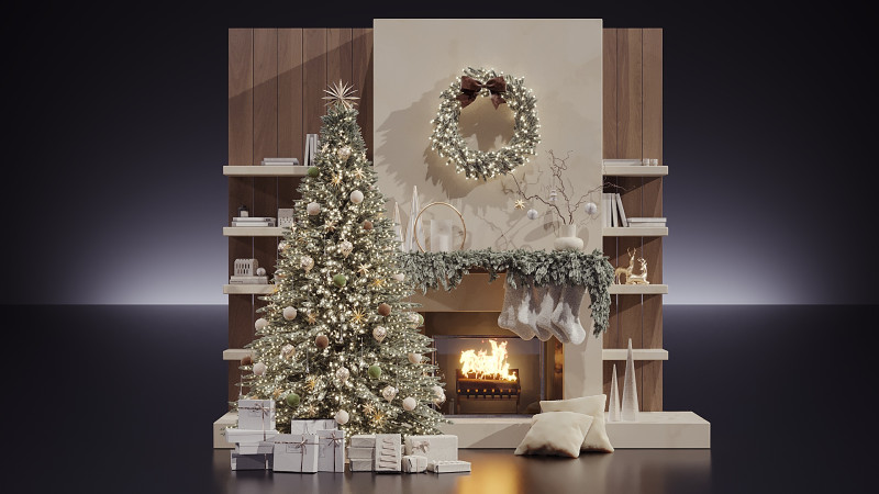 クリスマスの装飾 13 3Dモデル .c4d .max .obj .3ds .fbx .stl .blend