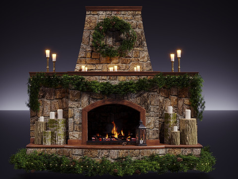 Різдвяний декор 14 3D Модель