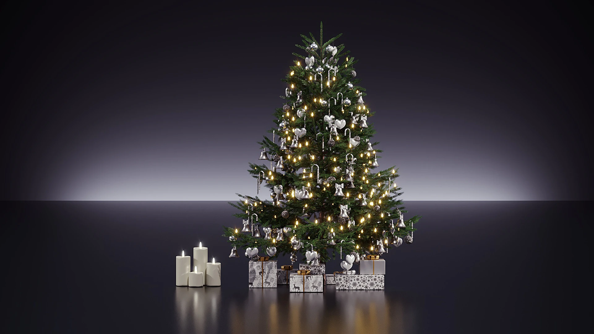 Christmas Decor 16 3D Model .c4d .max .obj .3ds .fbx .stl .blend