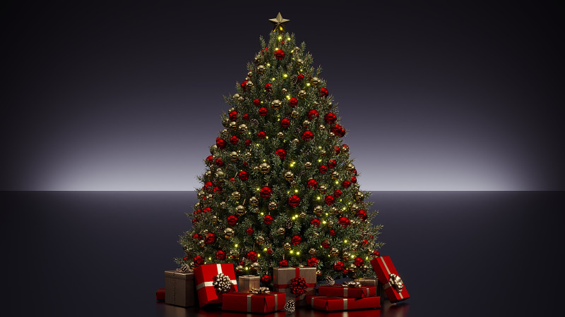 Christmas Decor 17 3D Model .c4d .max .obj .3ds .fbx .stl .blend