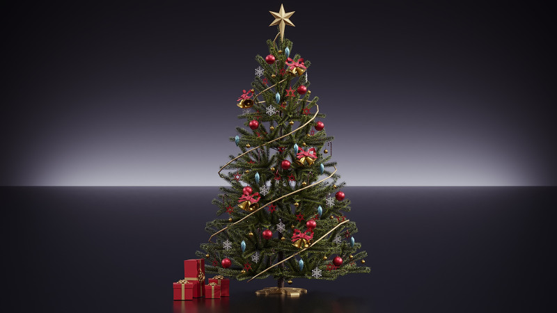 Різдвяний декор 21 3D Модель .c4d .max .obj .3ds .fbx .stl .blend 