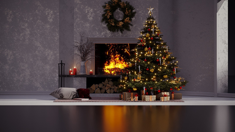Christmas Decor 24 3D Model .c4d .max .obj .3ds .fbx .stl .blend