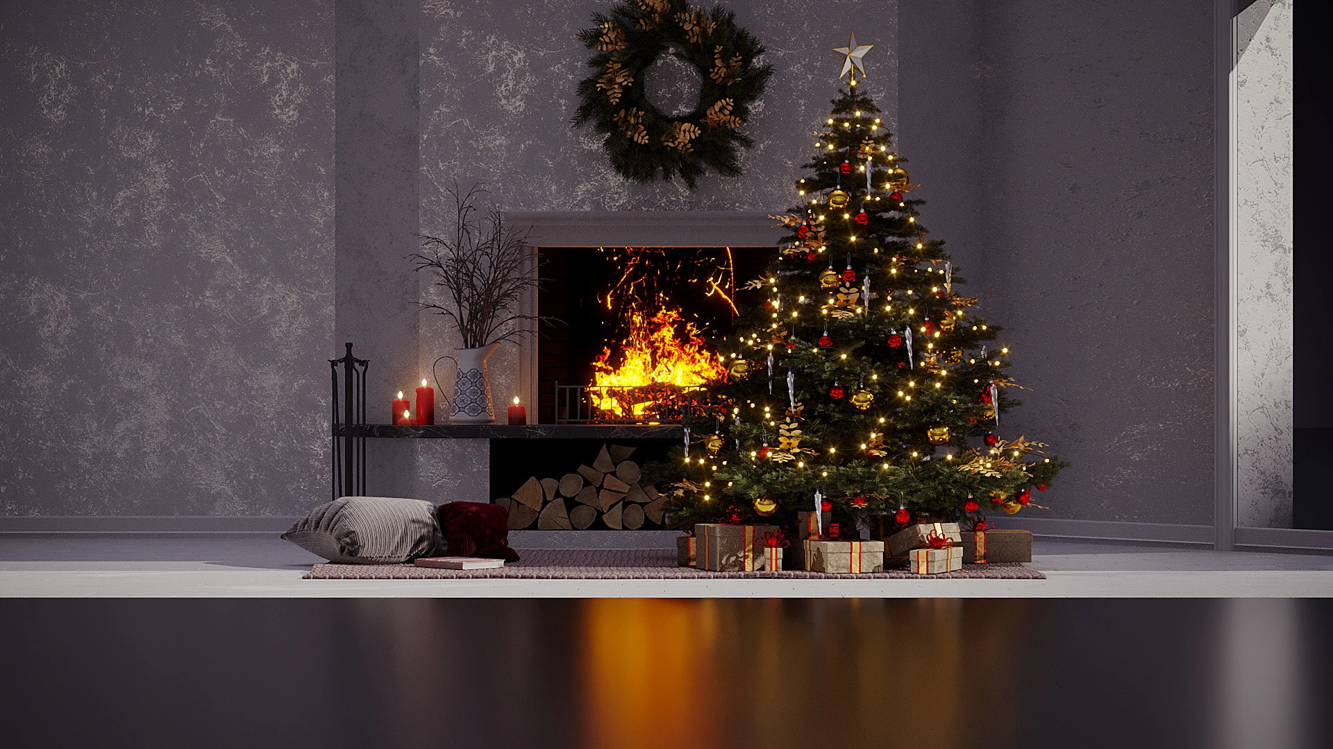 Christmas Decor 24 3D Model .c4d .max .obj .3ds .fbx .stl .blend 