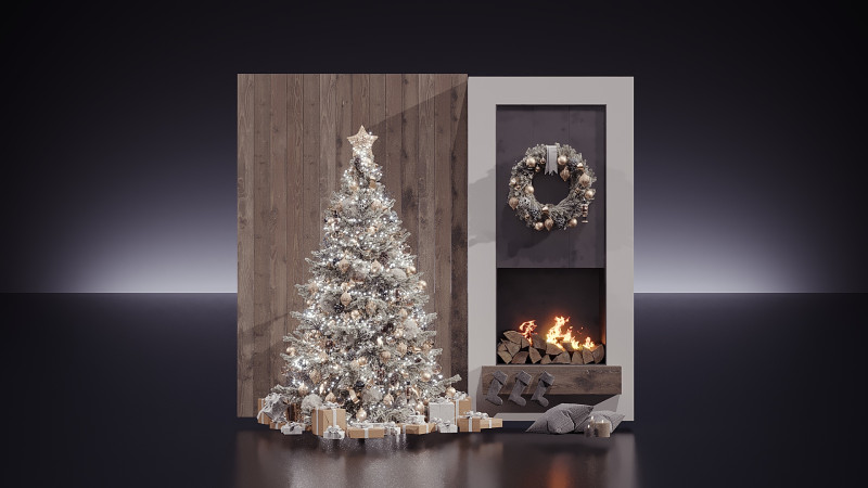 Dekoracje świąteczne 27 Model 3D .c4d .max .obj .3ds .fbx .stl .blend 