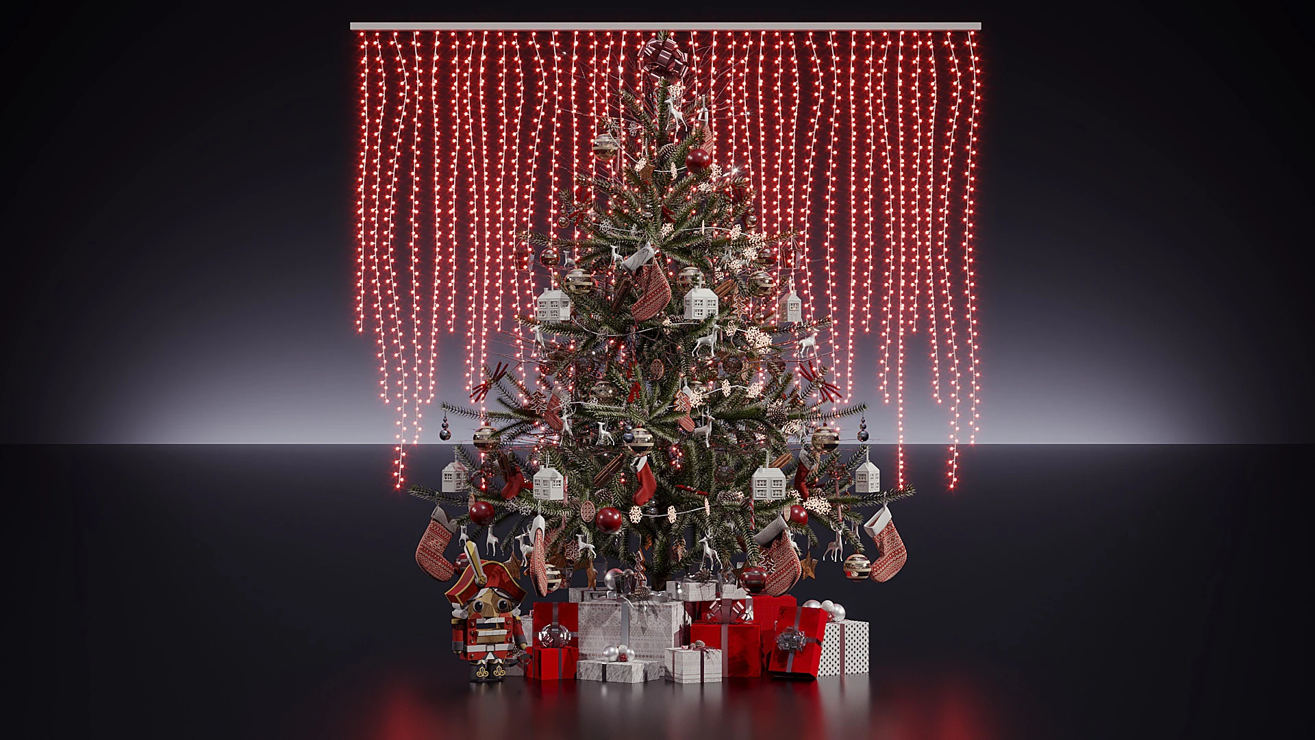 Christmas Decor 28 3D Model .c4d .max .obj .3ds .fbx .stl .blend 