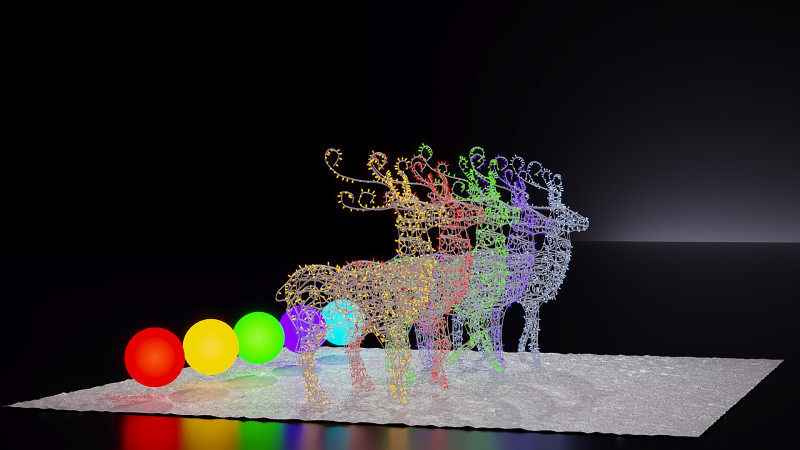 Christmas Decor 29 3D Model .c4d .max .obj .3ds .fbx .stl .blend 