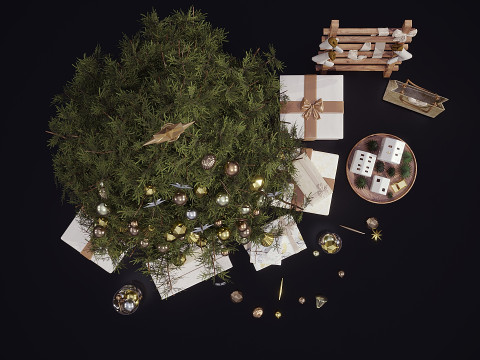 Новорічний декор 30 3D Модель