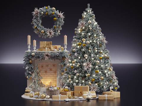 Рождественский декор 5 3D Модель
