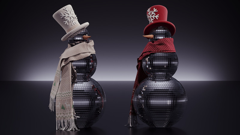 Dekoracje świąteczne 08 Model 3D .c4d .max .obj .3ds .fbx .stl .blend 