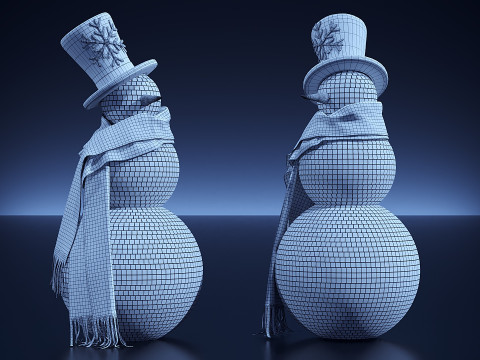 Dekoracje świąteczne 08 Model 3D