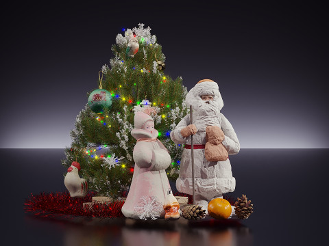 Рождественский декор 09 3D Модель