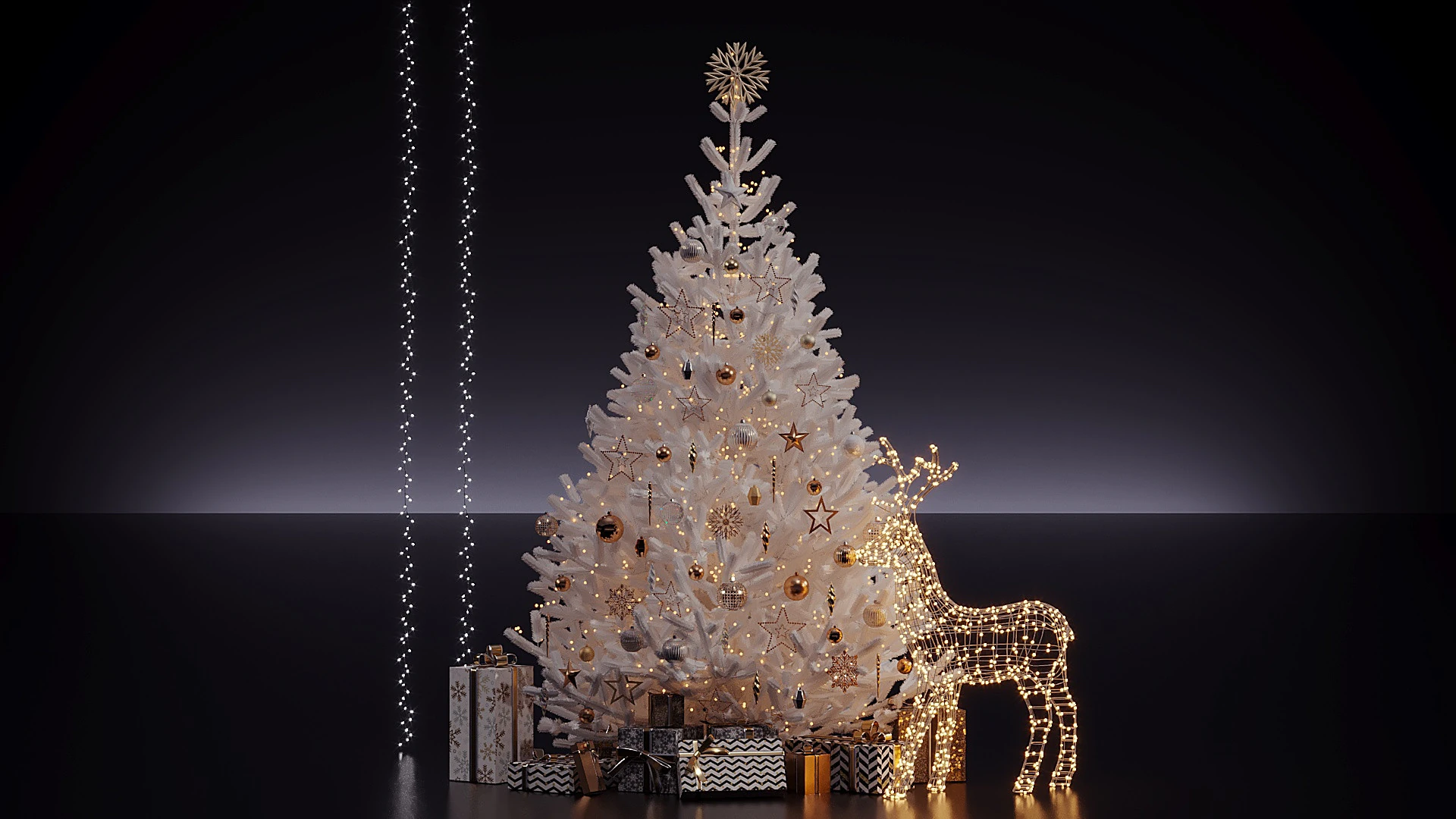 Christmas Decor 11 3D Model .c4d .max .obj .3ds .fbx .stl .blend 