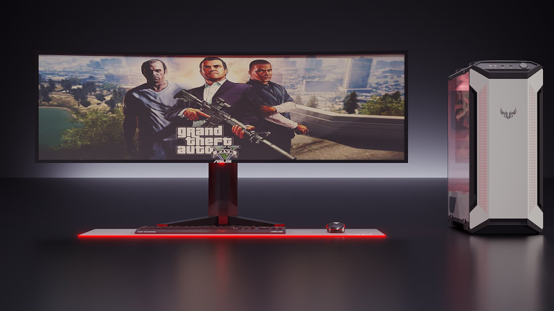 Collection de jeux Asus Modèle 3D .c4d .max .obj .3ds .fbx .stl .blend 